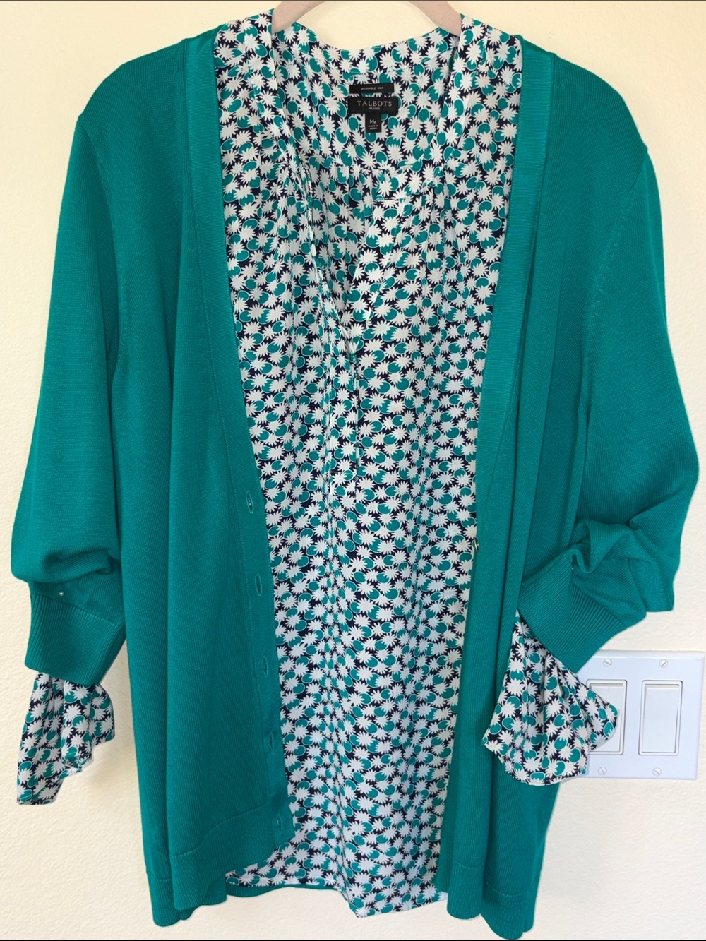Talbots Blouse and Girlfriend Cardigan Coordinated Bundle